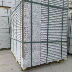 洛阳 芙蓉白3公分厚磨圆边、拉槽，楼梯踏步