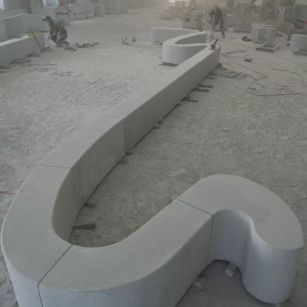 洛阳 花岗岩整石坐凳拼装