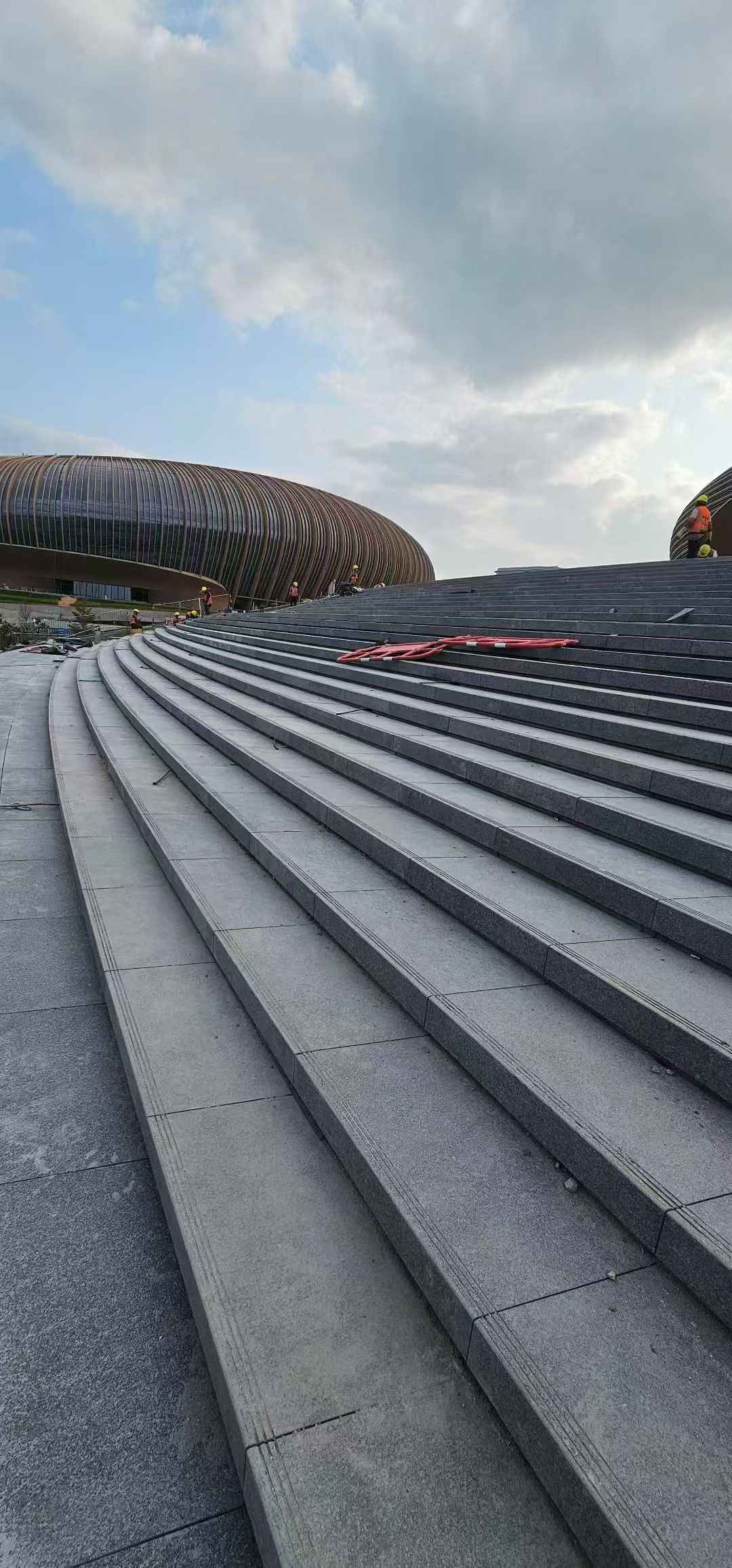 洛阳 弧形整石台阶铺装效果图