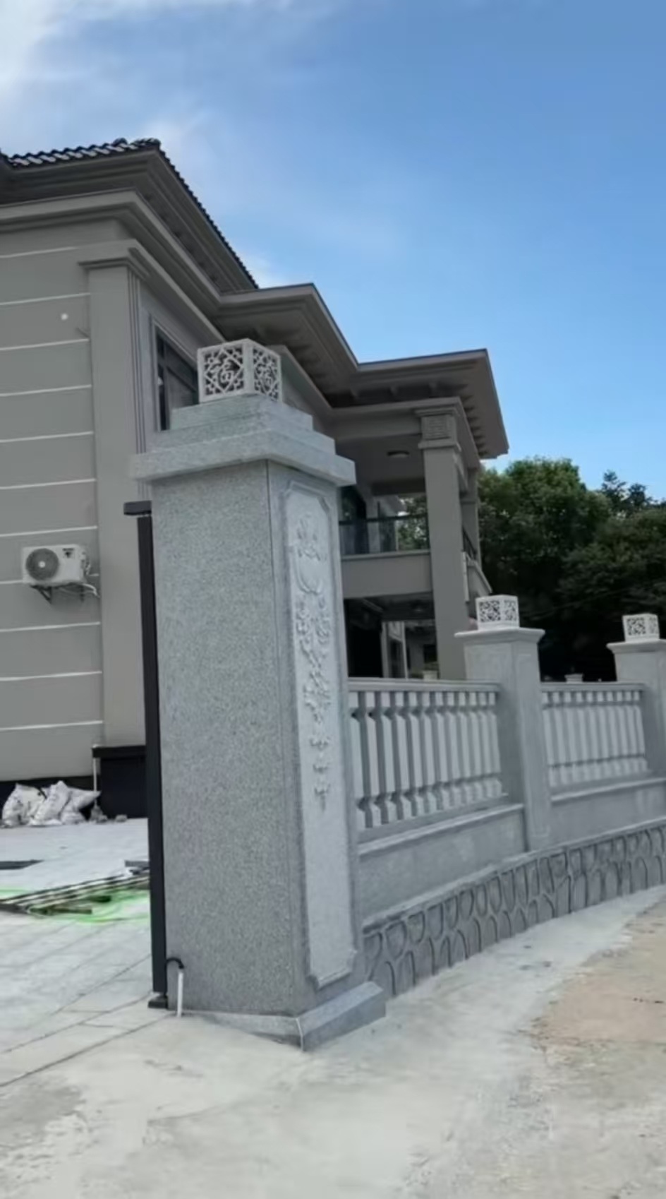 洛阳 芝麻白别墅围墙栏杆，私人订制