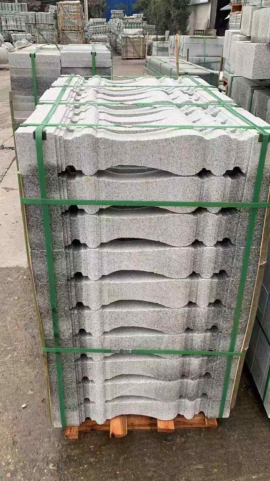 洛阳 芝麻白方形拉丝面，栏杆花瓶柱