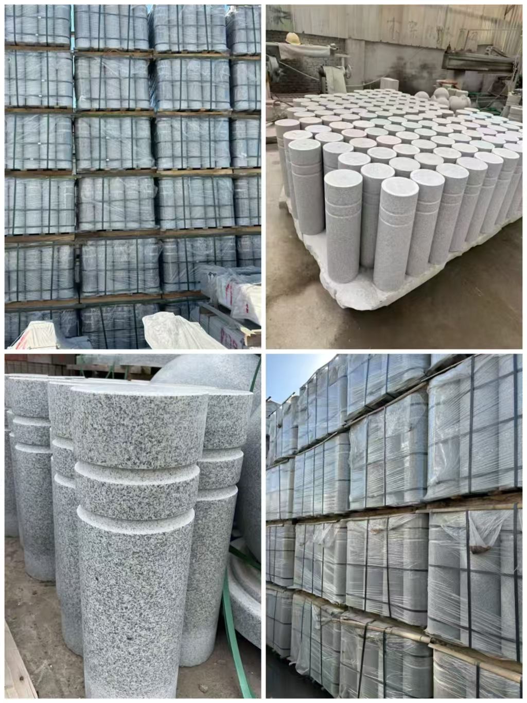 洛阳 芝麻白花岗岩挡车柱、隔离柱多少钱