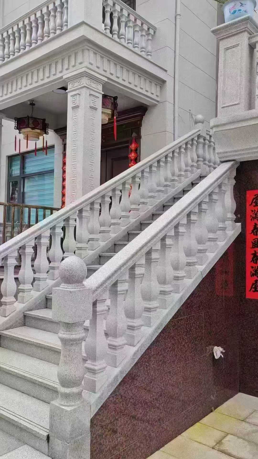 洛阳 天然石材 阳台庭院护栏、栏杆