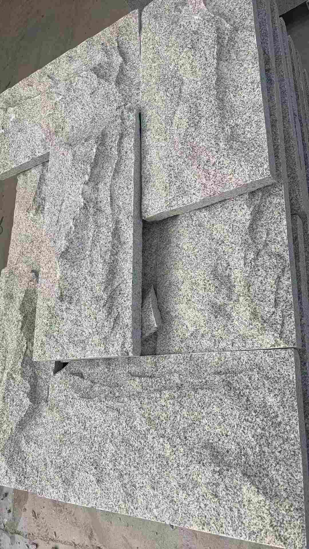 洛阳 芝麻白自然面花岗岩成品板